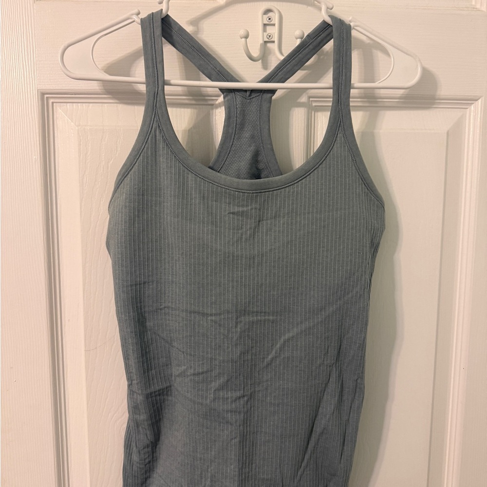 Like new blue Lululemon workout tank